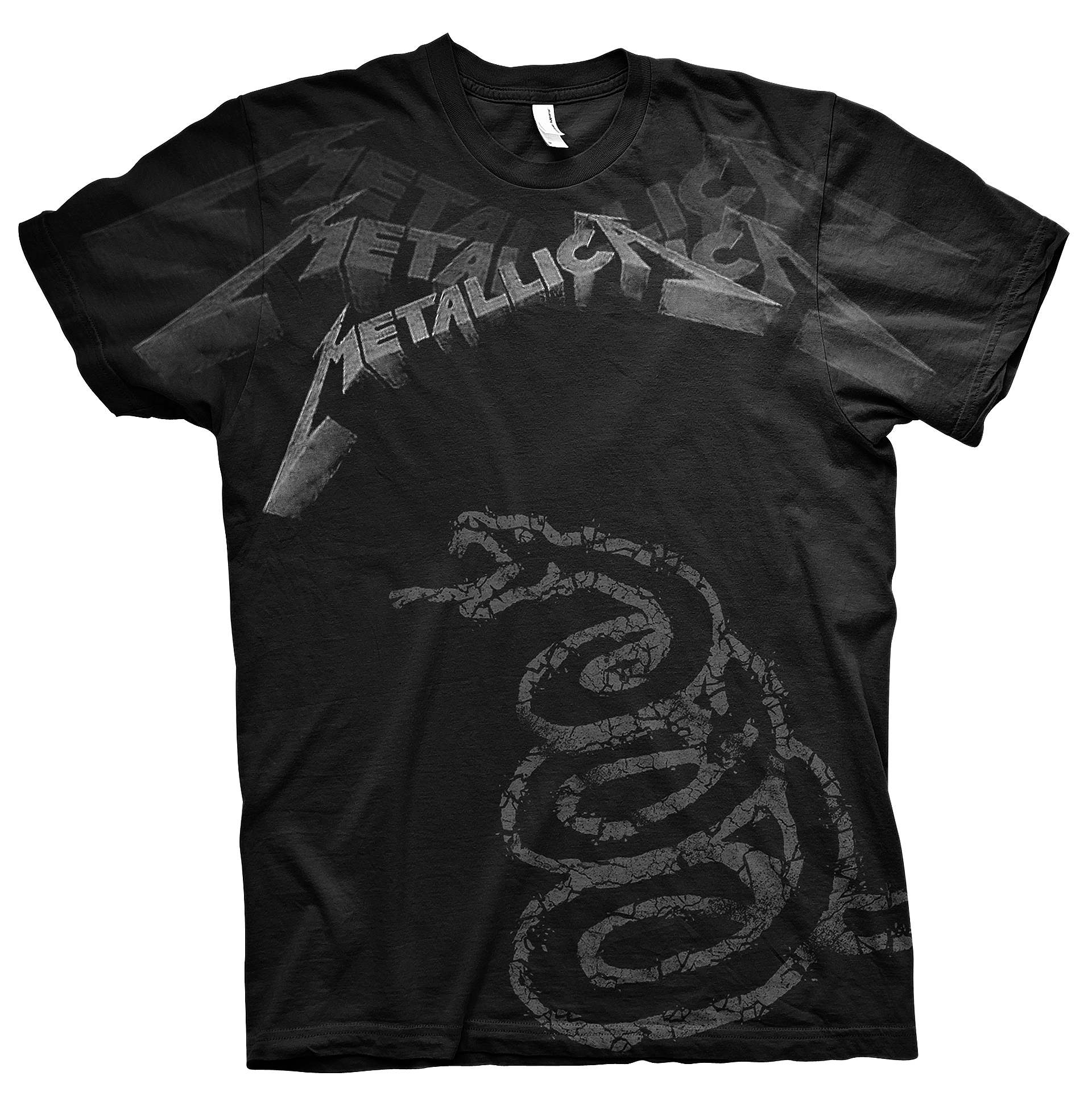 Metallica Album Faded A/O Black T-shirt - Probity Wholesale
