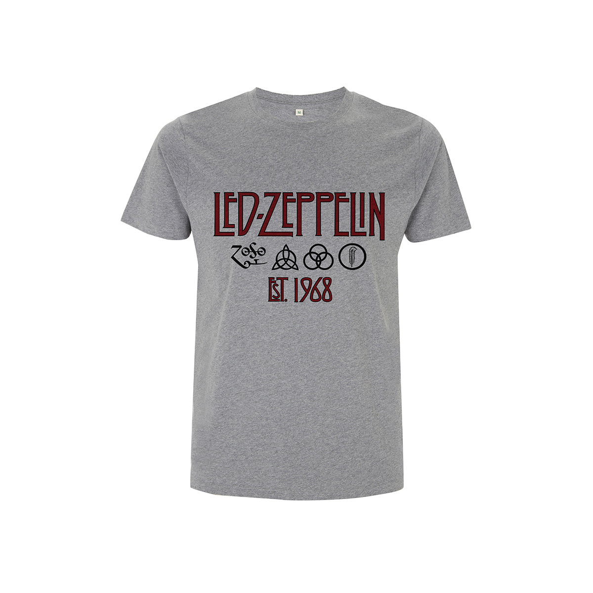 Led Zeppelin Symbols Est 68 Sports Grey T - Probity Wholesale