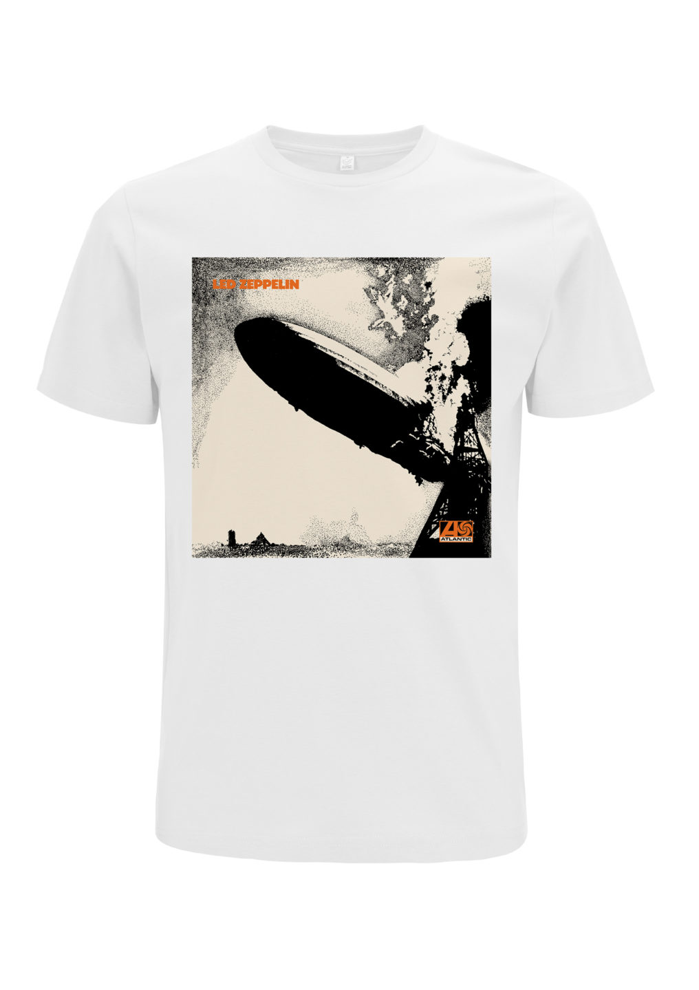 Led Zeppelin 1 Cover White T - Probity Wholesale